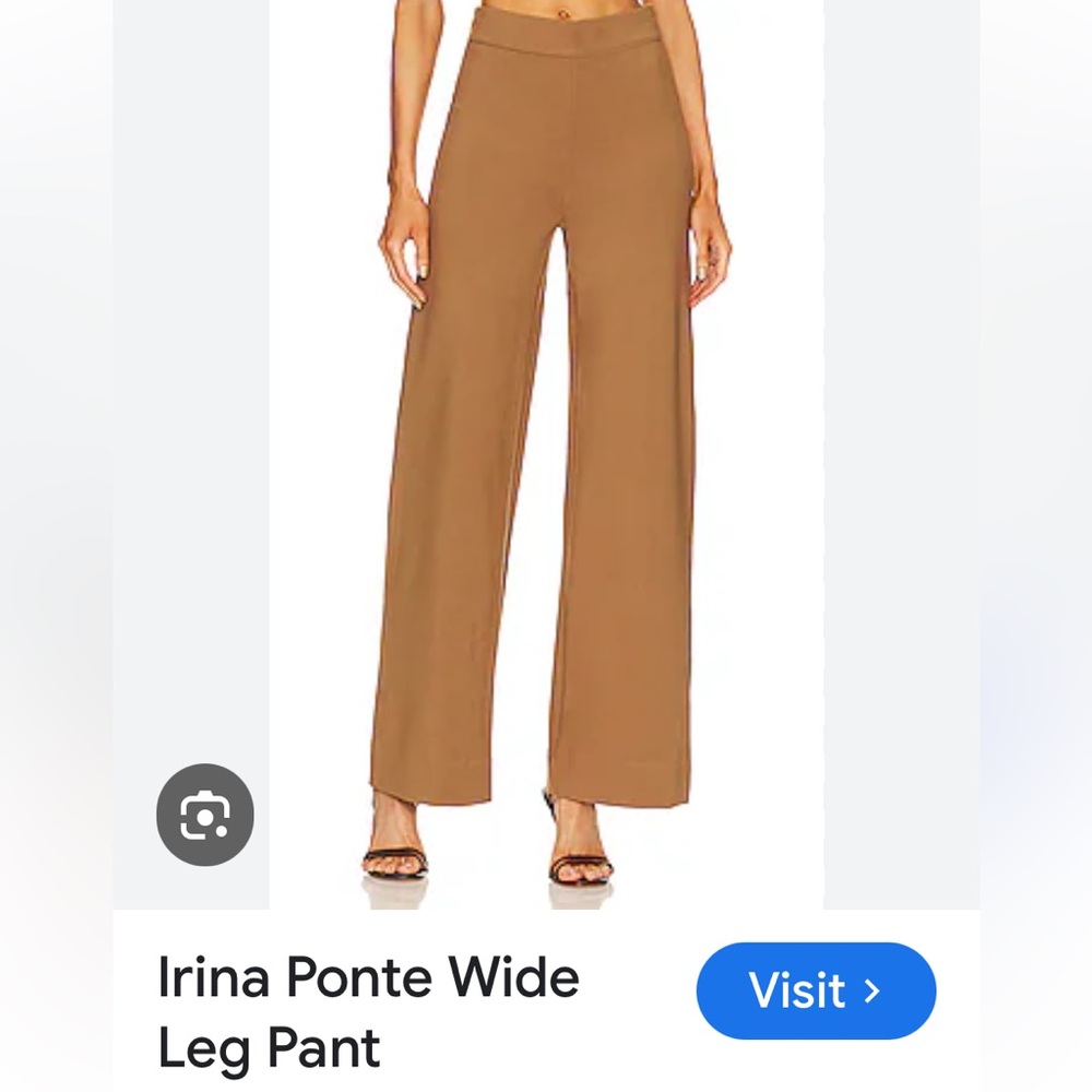 NWT $225 Rag & Bone Ivory Irina Ponte Wide leg Pants Size XXS - Picture 2 of 13